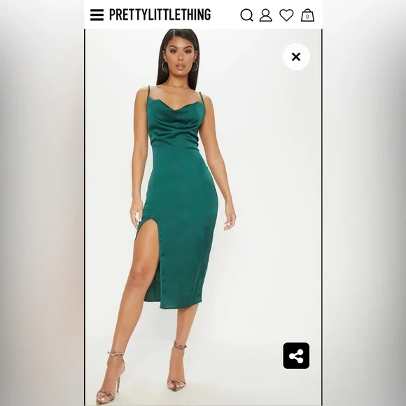 PrettyLittleThing Dresses Pretty Little Thing Emerald Green